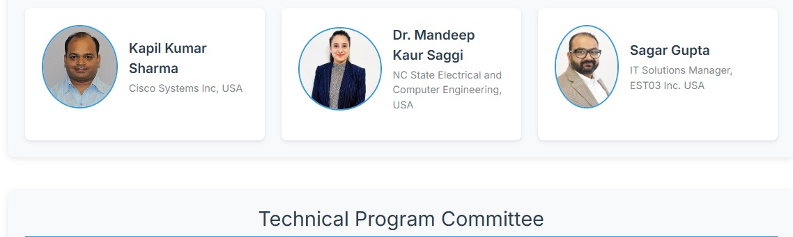 Independant Researcher and International Advisory Commitee member for IEEE Conference-img